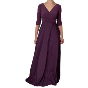 ALFRED SUNG GOWN WRAP TOP V-NECK Women Size 2/Small